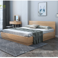 Conjunto de dormitorio estable de cama de madera maciza para colchón